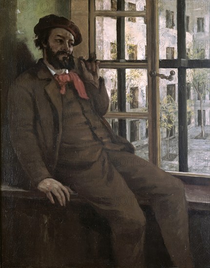 Self-Portrait at Sainte-Pélagie (Le prisonnier de Sainte-Pélagie), ca 1872.