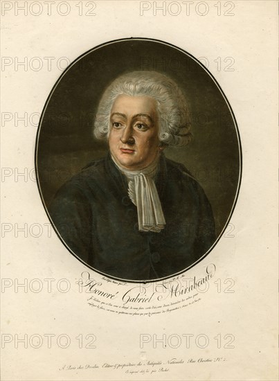 Portrait of Honoré Gabriel Riqueti, comte de Mirabeau (1749-1791), 1792.