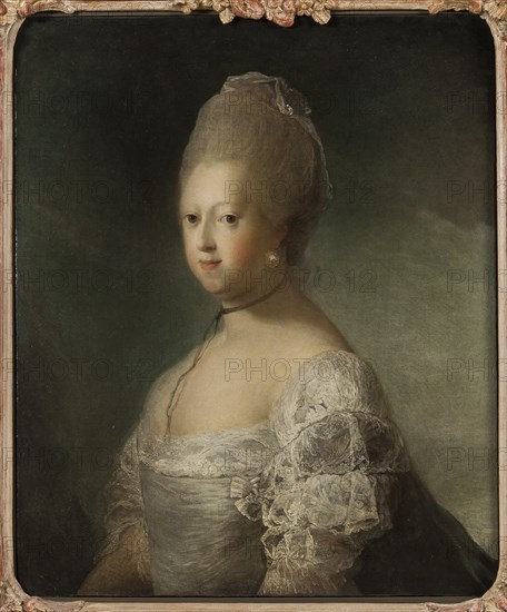 Portrait of Caroline Matilda of Great Britain (1751-1775), Queen of Denmark.