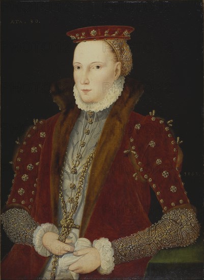 Portrait of Queen Elizabeth I of England (1533-1603) (The Gripsholm Portrait), 1563.