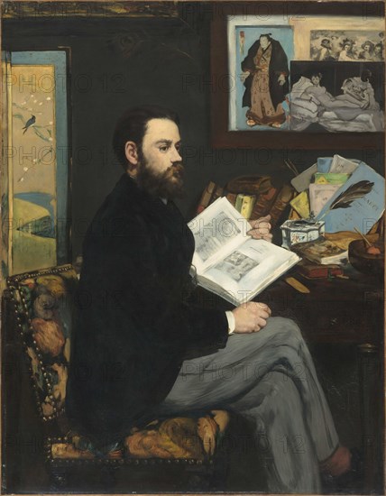 Portrait of Émile Zola (1840-1902), 1868.