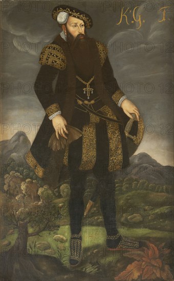 Portrait of the King Gustav I of Sweden (1496-1560).