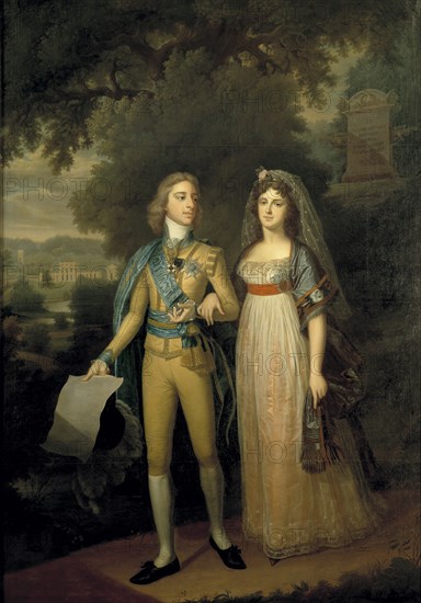 Portrait of Gustav IV Adolf of Sweden (1778-1837) and Frederica Dorothea Wilhelmina of Baden (1781-1