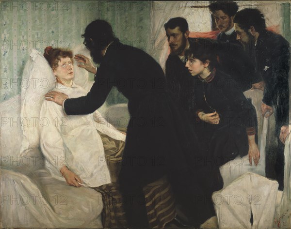 Hypnotic session, 1887.