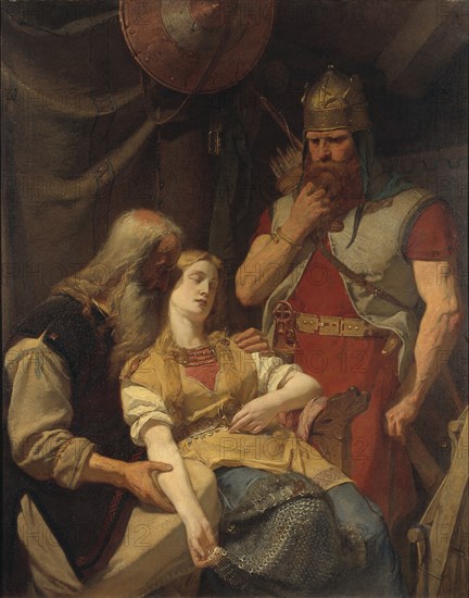 Örvar-Oddr informs Ingeborg about Hjalmar's death, 1859.