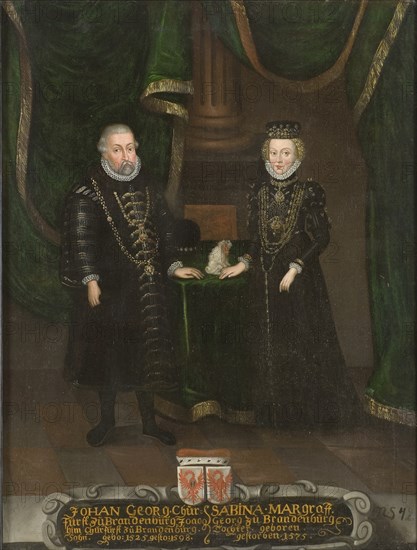 John George (1525-1598), Elector of Brandenburg and Sabina of Brandenburg-Ansbach (1529-1575), Elect