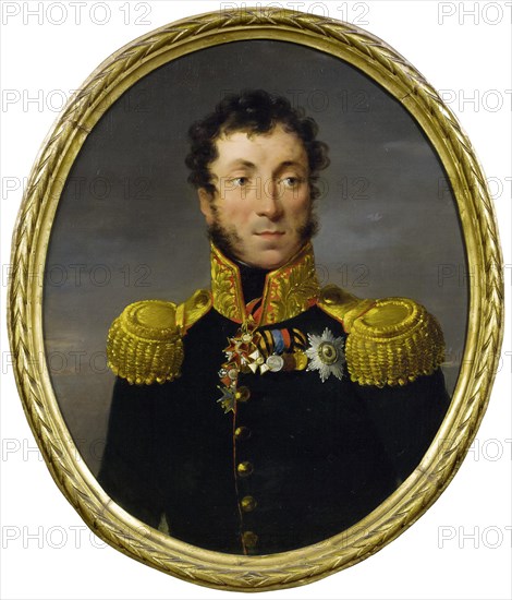 Portrait of the General Count Pyotr Sergeevich Ushakov (1782-1832), End of 1820s-Early 1830s.