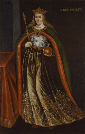 Portrait of Margaret I of Denmark (1353-1412).