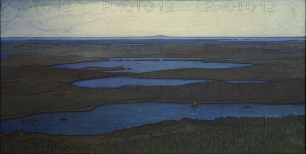 Over Forest and Lake, 1908.