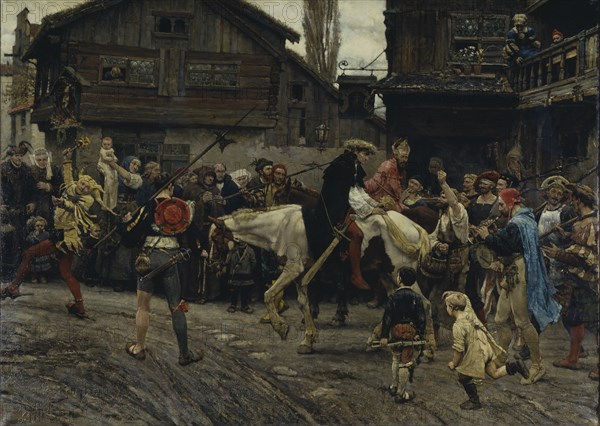 The Ignominious Entry of Peder Sunnanväder and Mäster Knut into Stockholm in 1526, 1879.