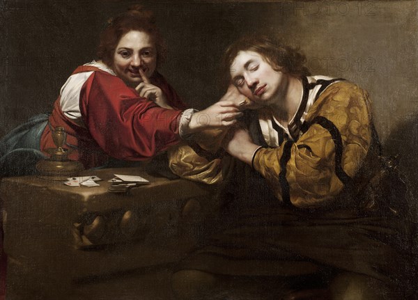 Fortune Telling Scene (Sleeper Awakened by a Young Woman), 1620s.