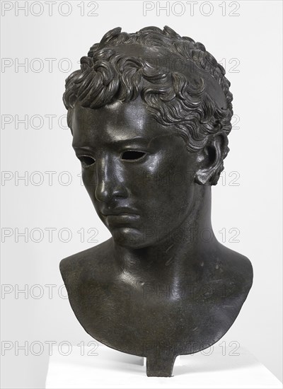 The head of Juba II, King of Numidia, from Volubilis, Morocco, 25 BC-23 CE.