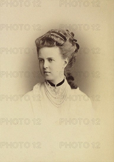 Portrait of Grand Duchess Maria Alexandrovna of Russia (1853-1920), Duchess of Saxe-Coburg and Gotha