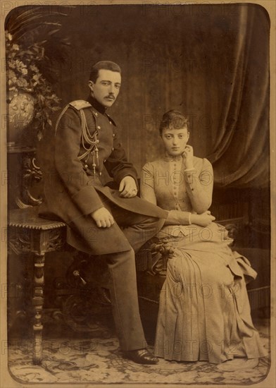 Grand Duke Michael Mikhailovich of Russia and Grand Duchess Anastasia Mikhailovna of Russia, c. 1880