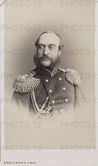 Portrait of Duke Georg August of Mecklenburg-Strelitz (1824-1876), c. 1870.