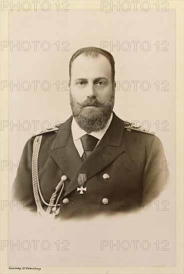 Portrait of Grand Duke Alexei Alexandrovich of Russia (1850-1908), ca 1894.