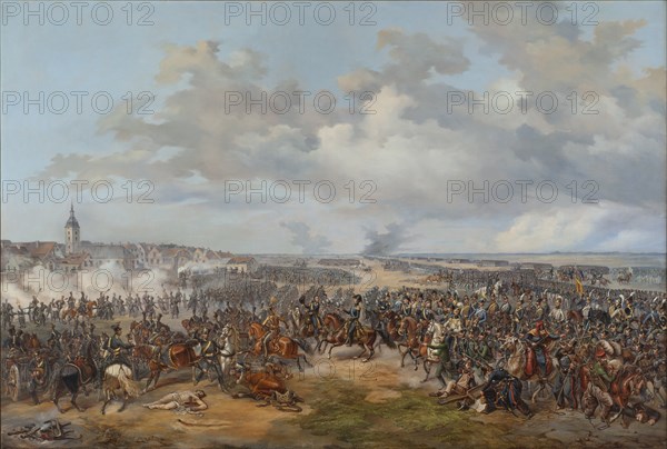 Swedish Troops Assaulting the Town Gate of Leipzig, October 19, 1813, 1853.