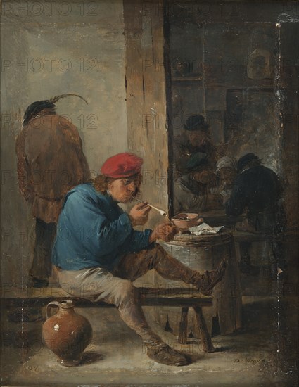 Tavern Scene with Smokers.