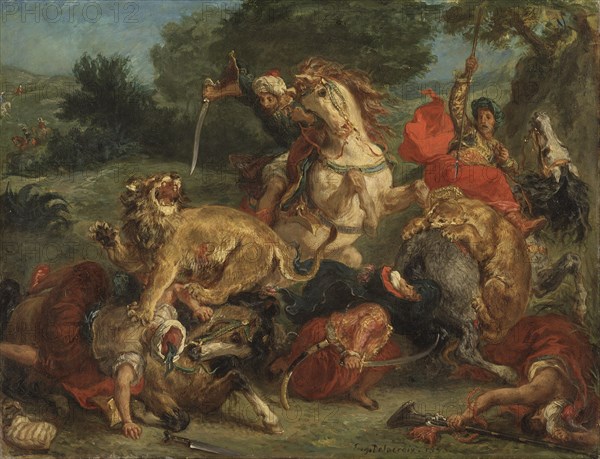 The Lion Hunt, 1855.