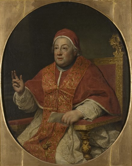 Portrait of the Pope Clement XIII (1693-1769).