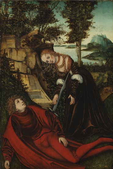 Pyramus and Thisbe, ca 1515-1520.