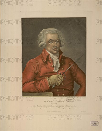 Portrait of Joseph Bologne, Chevalier de Saint-Georges (1745-1799), c. 1780.