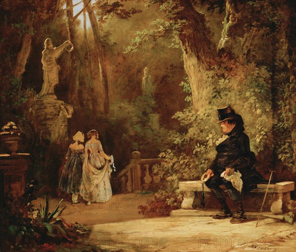 The Widower, ca 1860.