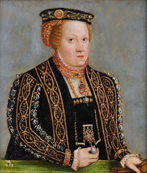 Portrait of Catherine of Austria (1533-1572), Queen of Poland, c. 1565.