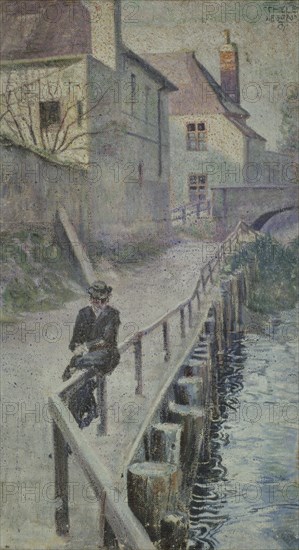 The Stolpeckgasse at Klosterneuburg, 1907.