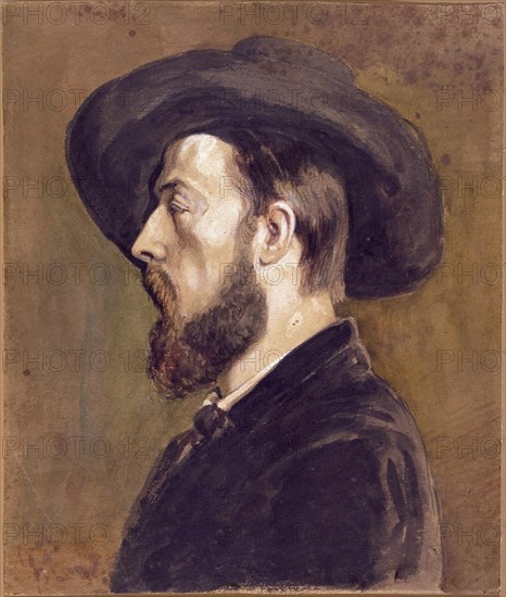 Portrait of Johan Barthold Jongkind (1819-1891).