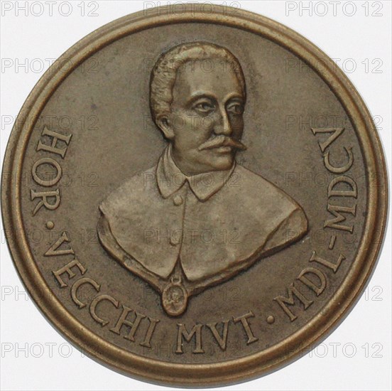 Orazio Vecchi (1550-1605) Commemorative 400th Birthday Medal, 1950.