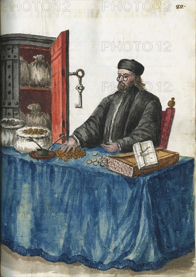 Banker. From Gli abiti de' Veneziani, Second Half of the 18th cen..