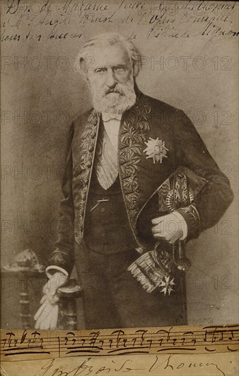 Portrait of the composer Ambroise Thomas (1811-1896), 1890s.