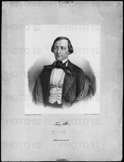 Portrait of the composer Franz Abt (1819-1885).