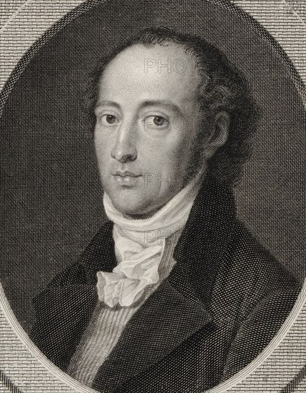 Portrait of the composer Johann Anton André (1775-1842), 1800.