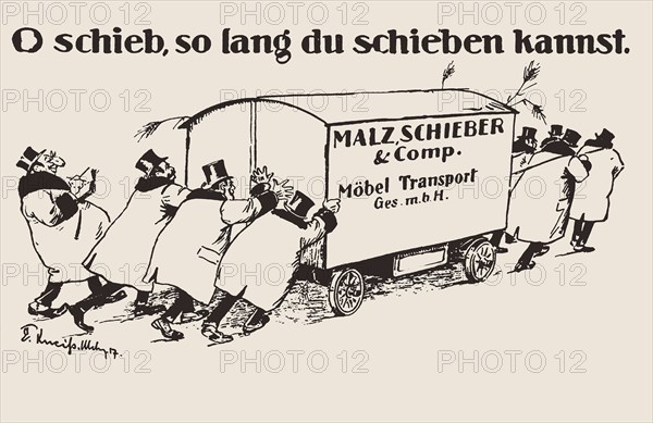 Anti-Semitic Postcard, 1918.