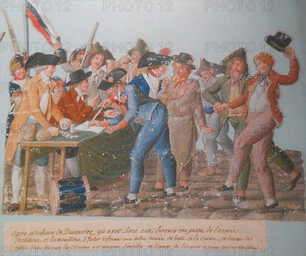 The departure of the volunteers for the revolutionary armies, c. 1793.