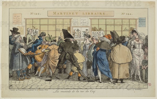 Dawdlers of the Rue du Coq or The Martinet's printshop, c. 1810.