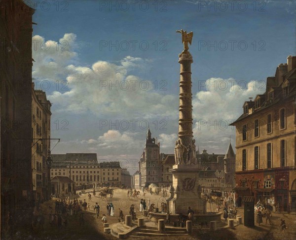 La Fontaine du Palmier on the Place du Châtelet, 1810.