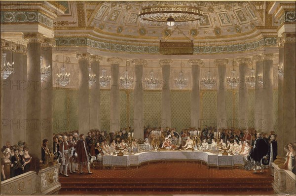 The marriage banquet of Napoleon I and Marie-Louise of Austria April 2, 1810, 1812.