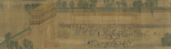 The Imperial examination, Detail of the Handscroll Viewing the Pass List.