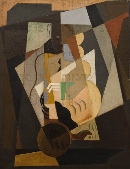 Still Life. Woman with a Mandolin, 1917-1918.