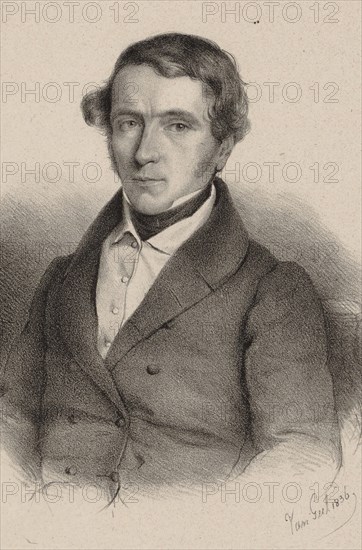 Portrait of the composer Prudent Louis Aubéry Du Boulley (1796-1870), 1830s.