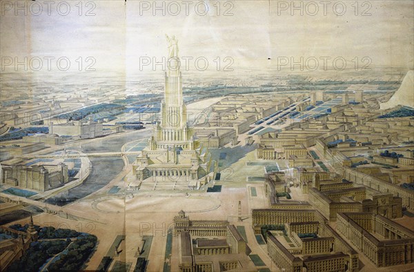 The Palace of the Soviets, 1944.