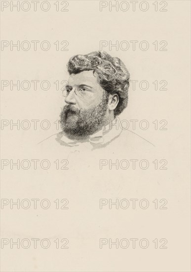 Portrait of the composer Georges Bizet (1838-1875), 1860s.