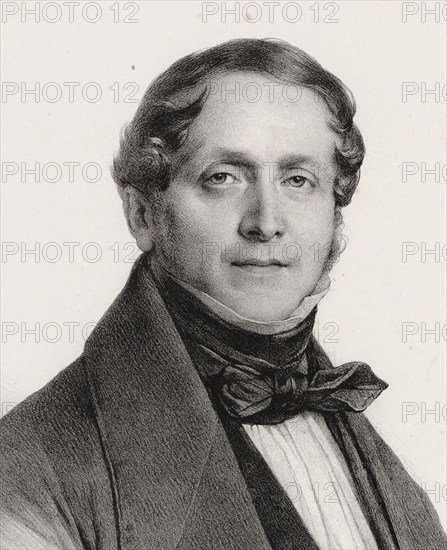 Portrait of the composer Giulio Marco Bordogni (1789-1856), 1838.