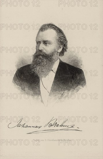 Portrait of the composer Johannes Brahms (1833-1897), 1870.