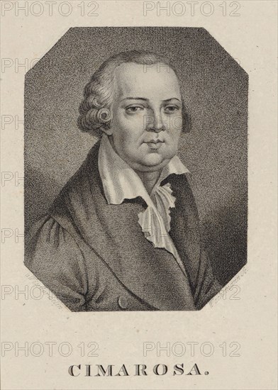 Portrait of the composer Domenico Cimarosa (1749-1801), 1820.