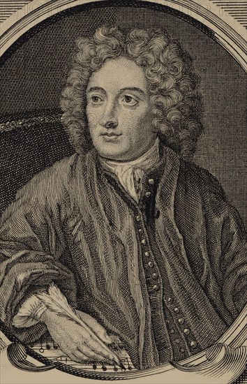 Portrait of the composer Arcangelo Corelli (1653-1713), 1730.