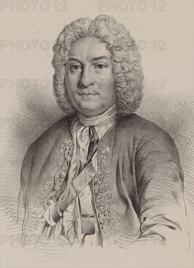 Portrait of the composer François Couperin (1668-1733).